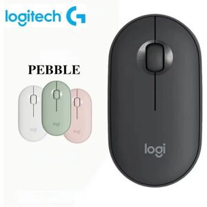 Logitech PEBBLE M350 ordinateur portable tablette souris sans fil Bluetooth souris légère et mince muet bureau 2 en 1 batterie/USB Stock Mini souris