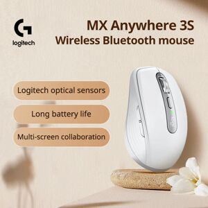 Logitech Mx n'importe où 3s charge ergonomique silencieux ordinateur Vertical Usb bureau Bluetooth souris sans fil Rechargeable