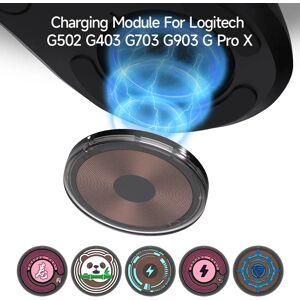 SIKAI CASE Chargeur sans fil pour souris de jeu, Module Qi pour Logitech Pro 2 Lightspeed G502 X Plus G703 G903 G Pro X Superlight 2 DEX G403, coque