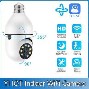 ENERFER YI IOT WiFi 1080P ampoule caméra détection de mouvement Audio bidirectionnel CCTV IP caméra de sécurité à domicile moniteur pour animaux de compagnie 2MP bébé moniteur