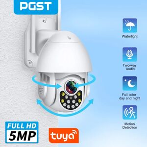 Caméras de sécurité Tuya PGST WiFi extérieure HD Vision nocturne couleur caméra de Surveillance sans fil étanche avec moniteur pour bébé
