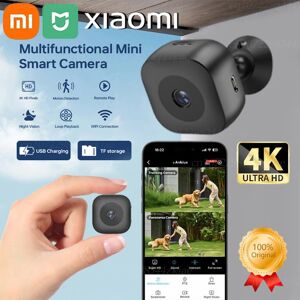 Xiaomi MIJIA 4K Mini caméra de sécurité couleur Vision nocturne haute définition WiFi moniteur étanche détection de mouvement Surveillance