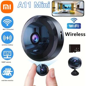 MIJIA Xiaomi A11 Mini caméra WiFi sans fil 1080P HD sécurité moniteur à distance caméscopes Surveillance vidéo Version nocturne maison intelligente