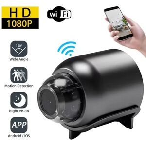 Aucun 1080P HD Mini caméra WiFi sécurité intérieure Surveillance bébé moniteur Vision nocturne caméscope