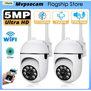 MvpSecam Offre spéciale iCSee sans fil CCTV WiFi caméra de Surveillance 5MP vidéo intelligente sécurité caméras IP Vision nocturne Wifi bébé moniteur