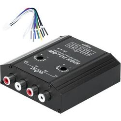 NONE Convertisseur d'impédance Audio 12V à 4 canaux, ligne haute à basse, haut-parleur Radio stéréo de voiture, filtre de fréquence, haut-parleur de voiture à ligne