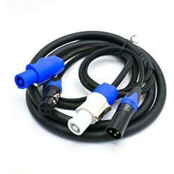 NONE Powercon XLR câble combiné Audio 1m 1.5m 2m 3m 5m 8m 10m alimentation d'éclairage de scène con câble combiné de Signal DMX pour tête mobile de haut-parleur