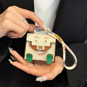 Aucun Mini petit sac à main en cuir PU, sac pendentif de décoration pour Airpods 4 3 2 Pro 2 pour Galaxy Buds 3 3Pro 2 2Pro/Buds FE, étui pour écouteurs