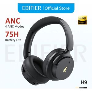 Edifier H9 casque sans fil à suppression active du bruit casque Bluetooth 5.4 Audio haute résolution 75H autonomie de la batterie conception pliable