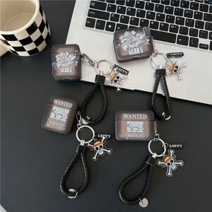 MINISO Anime o-one pièces Luffy Gear 5 étui pour écouteurs pour Airpods 1 2 3 Pro Pro2 4 carré Bluetooth