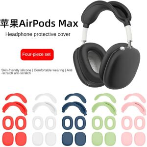 TMOWUK Étui de protection en silicone pour téléphone, housse de protection, coussin d'oreille, cache-oreilles, bande de sauna, adapté pour AirPods Max, 4 en 1