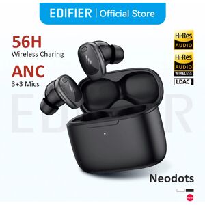 Edifier Neodots-Écouteurs Bluetooth sans fil, écouteurs antibruit, chargement sans fil, AC Hi-Res Audio, pilote hybride