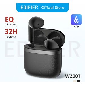 Edifier W200T True Wireless Bluetooth 5.4 écouteurs semi-intra-auriculaires écouteurs Bluetooth TWS avec autonomie de la batterie 32H