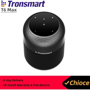 Tronsmart-Haut-parleur Bluetooth T6 Max, son surround à 360 degrés, haut-parleur 60W, basses