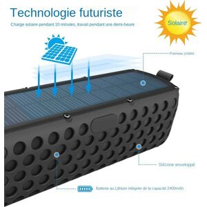 Soleeanre-Hautréussolaires Bluetooth étanches avec lumière LED, haut-parleur extérieur pour ordinateur, caisson de basses pour voiture, sans fil