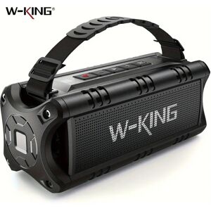 Haut-parleur Bluetooth W-KING, Hautréussans fil portables 30W, Haut-parleur extérieur étanche IPX6,