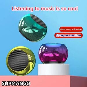 SUPMANGO Haut-parleur sans fil Bluetooth M10, petit odoren acier portable, caisson de basses RapMetal, mini haut-parleur Bluetooth extérieur