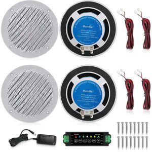 Herdio 4 pièces 320W haut-parleurs muraux au plafond gamme complète 4 "haut-parleurs Bluetooth
