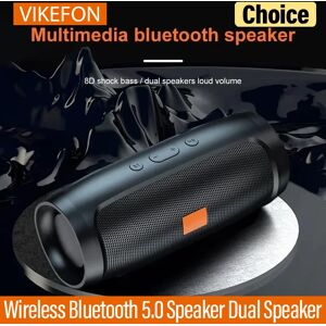 VIKEFON Haut-parleur Bluetooth double haut-parleur stéréo extérieur Tfusb lecture Fm diffusion vocale