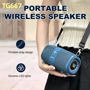 T&G TG667 haut-parleur Bluetooth sans fil portable extérieur double haut-parleur Bluetooth 5.3 caisson de basses avec prise en charge rvb carte FM/TF/disque USB