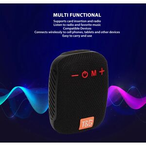 VBESTLIFE Haut-parleur Bluetooth sans fil portable, haut-parleur de vélo, prise en charge de la carte mémoire,