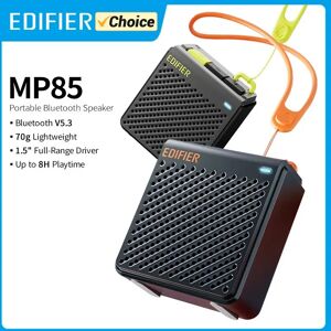 Edifier MP85 Portable Bluetooth Haut-parleurs Camping Marche Haut Parleur Sans Fil Stéréo 70g Léger 8H Lecture Étanche