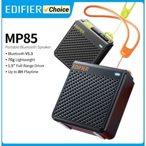 Edifier MP85 Portable Bluetooth Haut-parleurs Camping Marche Haut Parleur Sans Fil Stéréo 70g Léger 8H Lecture Étanche