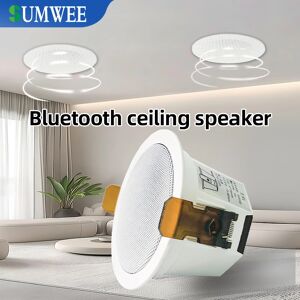 SUMWEE 2 pouces mini maison audio Bluetooth haut-parleur de plafond son stéréo haut-parleurs de musique intérieure système de musique de fond sonore de haute qualité