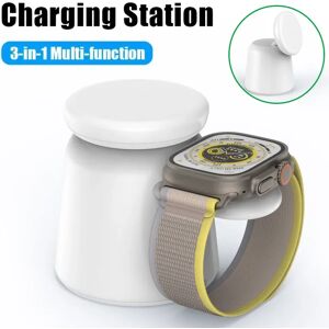 VIKEFON Support de chargeur magnétique sans fil, Magsafe iPhone 15, 14, 13, 12 Pro Max, Airpods, IWatch 9,