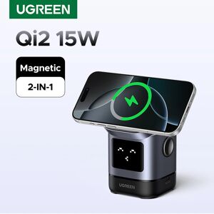 UGREEN Uno Qi2 25W chargeur sans fil magnétique support de charge avec câble pour iPhone 16 Pro Max/AirPods 4 pour chargeur rapide MagSafe