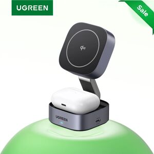 UGREEN-Support de chargeur magnétique sans fil Qi2 25W, 2 en 1, pour iPhone 15 16 Pro Max/AirPods