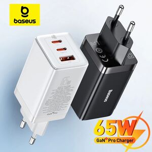 Chargeur Baseus 65W GaN Charge rapide 4.0 3.0 Type C PD chargeur USB avec chargeur rapide Portable