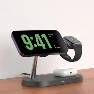 TIMESS Chargeur sans fil magnétique 3 en 1 pour iPhone 16 15 14 13 12, Station de charge rapide pour Apple Watch 10 9 8 7 6 5 4 Airpods 2 3 Pro