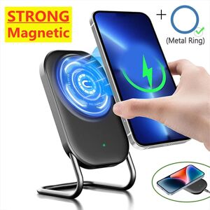 VIKEFON Support de chargeur magnétique sans fil, tapis de charge rapide pour iPhone 15 14 13 12 Pro Airpods,