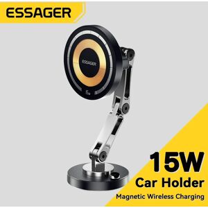Essager 15W support de téléphone magnétique sans fil pour voiture chargeur réglable voiture pour iPhone 15Pro Max Samsung support de téléphone universel support