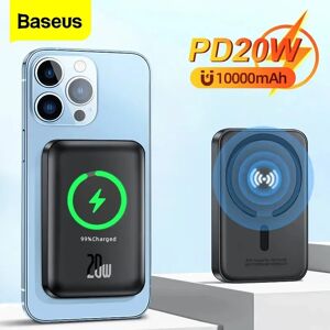 BASEUS Bas192.- Chargeur sans fil magnétique, batterie externe portable, 10000mAh, 6000mAh, Powerbank pour iPhone 14, 15, 16, Pro, Mini