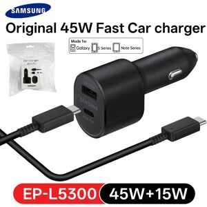 EP-L5300 chargeur de voiture Samsung rapide Type C 45W 15W S25 FE S25 S24 Ultra Plus S20 S22 S23 A56 A15 A12 A34 A52 A14 Z Fold Z Flip 7 6