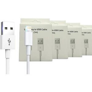 D8 Câble de synchronisation de données de chargement USB, 10 pièces, 1m 2m, pour Apple iPhone 12 11 PRO XS MAX XR 5S SE 6S 7 8 Plus iPad Mini Air 2 3, ligne de chargeur