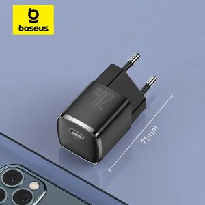 Baseus 20W USB C chargeur Portable Type C chargeur Support PD charge rapide pour iPhone 15 14 13 12
