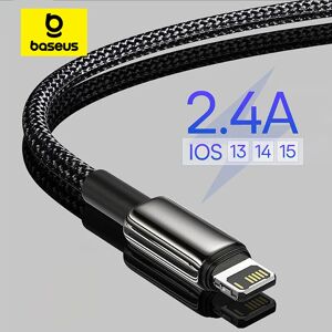 Câble USB Baseus 2,4 a pour iPhone 14 13 Pro Max XR Xs câble de charge rapide pour iPhone 12 chargeur ligne de données USB