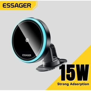 Essager 15W support de téléphone magnétique sans fil pour voiture réglable 360 degrés chargeur de voiture pour iPhone15 14 13 Pro Samsung téléphone universel