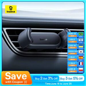 Baseus – Support universel de téléphone portable pour voiture, pour sortie d'air