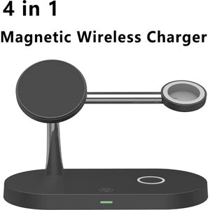 TIMESS Chargeur sans fil magnétique 3 en 1 pour iPhone 16 15 14 13 12, Station de charge pour Apple Watch 10 9 8 7 6 5 Airpods Pro 2 3