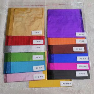 Aucun 100 pièces papier d'emballage en aluminium mariage chocolat bonbons emballage poignée doré argent rouge vert bleu rose Orange café bleu