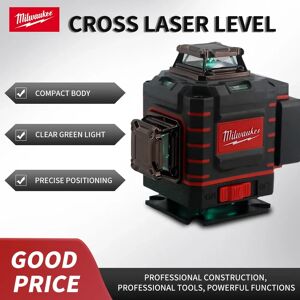 Milwaukee 16 lignes niveau laser 4D fort vert haute lumière avec nouvelle mise à niveau outils