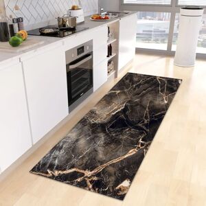 XINJIAJIA Tapis de cuisine en marbre, paillasson d'entrée de couloir, maison, salon, chambre d'enfant, décor de sol, porte de salle de bain, tapis de pied antidérapant