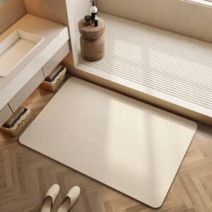 Aucun Polymères de boue absorbants pour la décoration intérieure, zone HONon-ald, crème beige, tapis Strihear, entrée de toilette