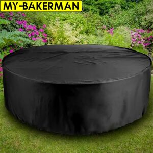 Aucun Housse noire imperméable en osier Oxford, 18 tailles, protection du sable, pour jardin, Patio, pluie