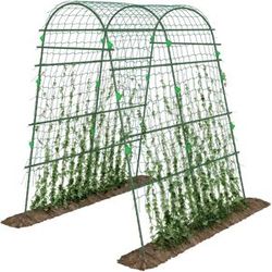 Outsunny Treillis pour concombres 206 cm pour plantes grimpantes d'extérieur Vert
