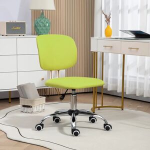 Vinsetto-Chaise de bureau rotative, couleur vert lime, taille 48x53x80-90cm